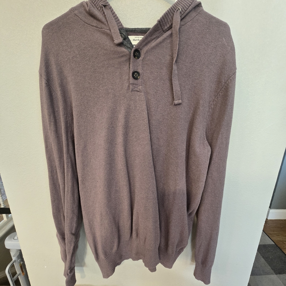 Men's Hooded Sweater in Purple